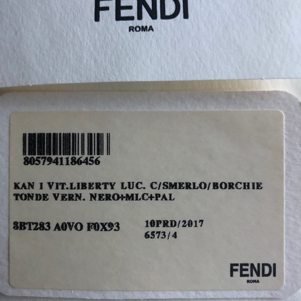 NEW Fendi Calfskin Studded Kan I Shoulder Bag - Picture 15 of 15